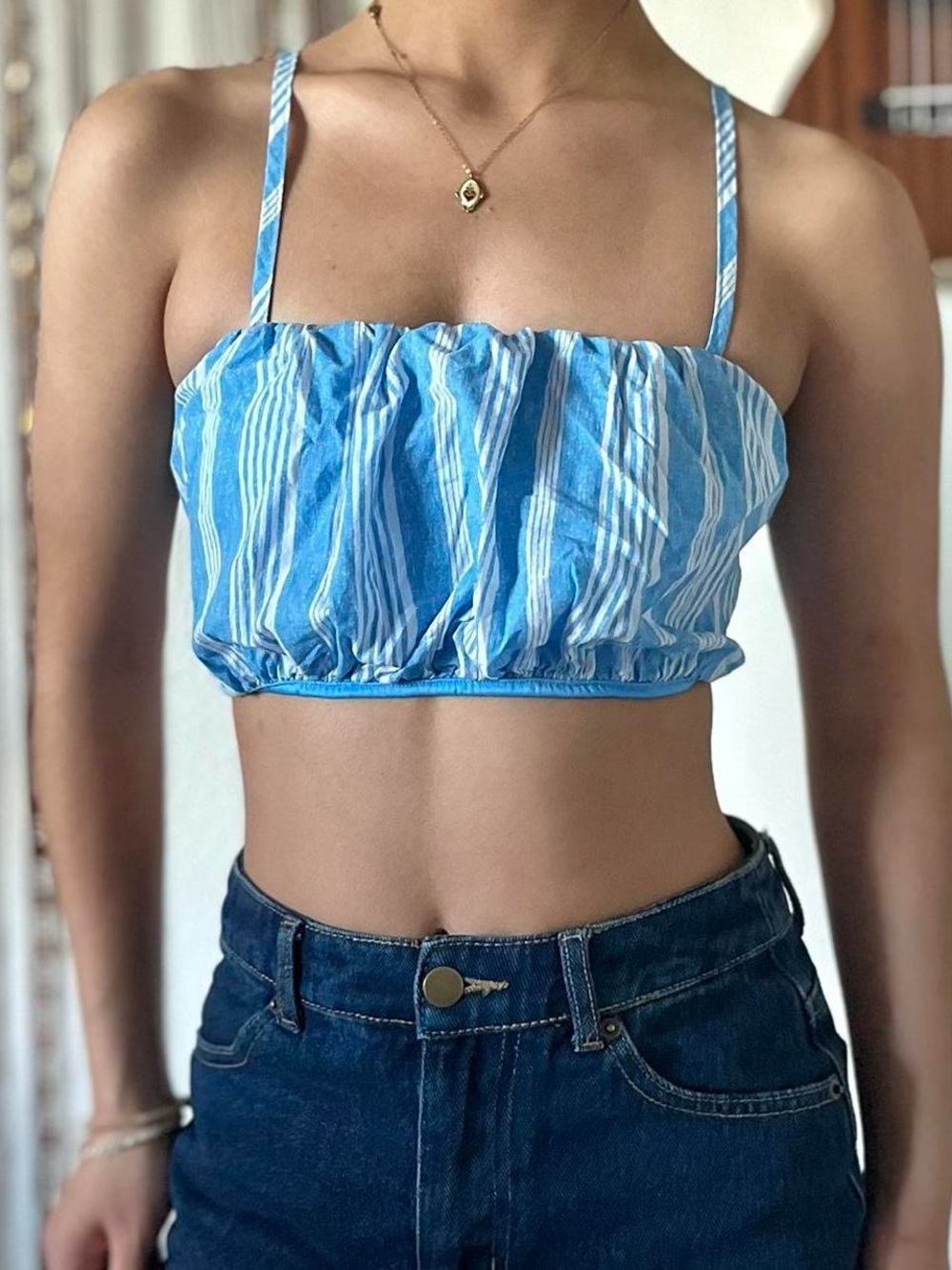 wild fable striped crop tank top